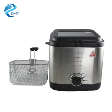 Hot Sale High Quality Stainless Steel Home Appliance 1.5L Electric Chicken Potato Deep Fryer With Thermostat